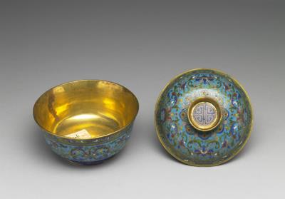 图片[2]-Copper lidded bowl in cloisonne enamels, Qing dynasty (1644-1911)-China Archive